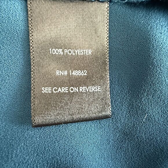 Torrid Harper 3/4 Sleeve Blouse Sz L Teal  Front Pockets Pullover Drapey - Picture 12 of 12